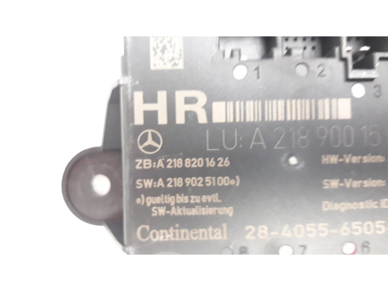 Recambio de modulo confort para mercedes-benz clase c (w204) lim. 2.1 cdi cat referencia OEM IAM A2189001501  