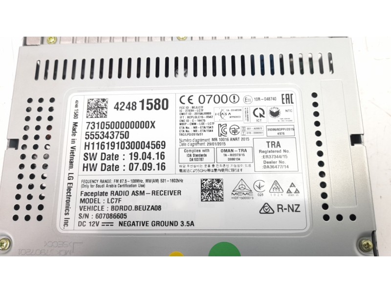 Recambio de sistema audio / radio cd para opel corsa e edition referencia OEM IAM 73105000  
