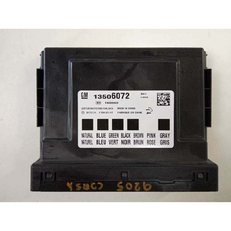 Recambio de caja reles / fusibles para opel corsa e edition referencia OEM IAM 13506072 160602 