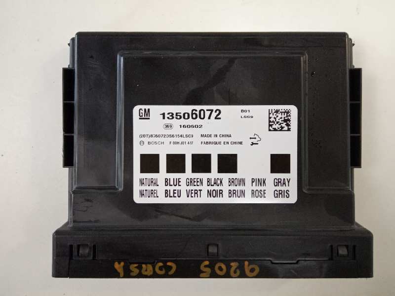 Recambio de caja reles / fusibles para opel corsa e edition referencia OEM IAM 13506072 160602 