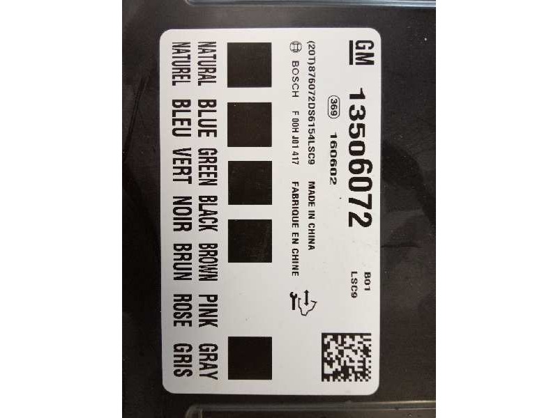 Recambio de caja reles / fusibles para opel corsa e edition referencia OEM IAM 13506072 160602 