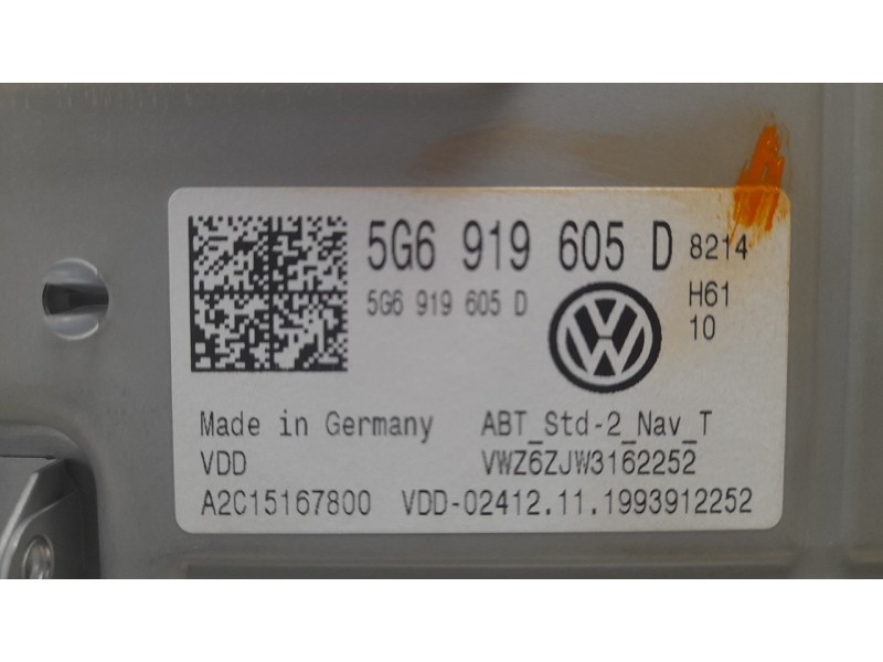Recambio de sistema audio / radio cd para volkswagen polo referencia OEM IAM 5G6919605D  