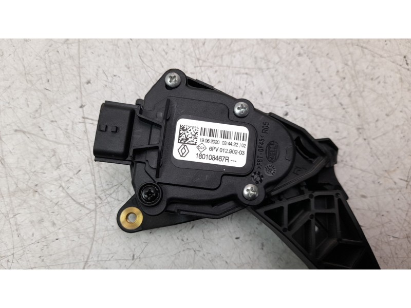 Recambio de potenciometro pedal para renault clio v 1.5 blue dci diesel fap referencia OEM IAM 180108467R  