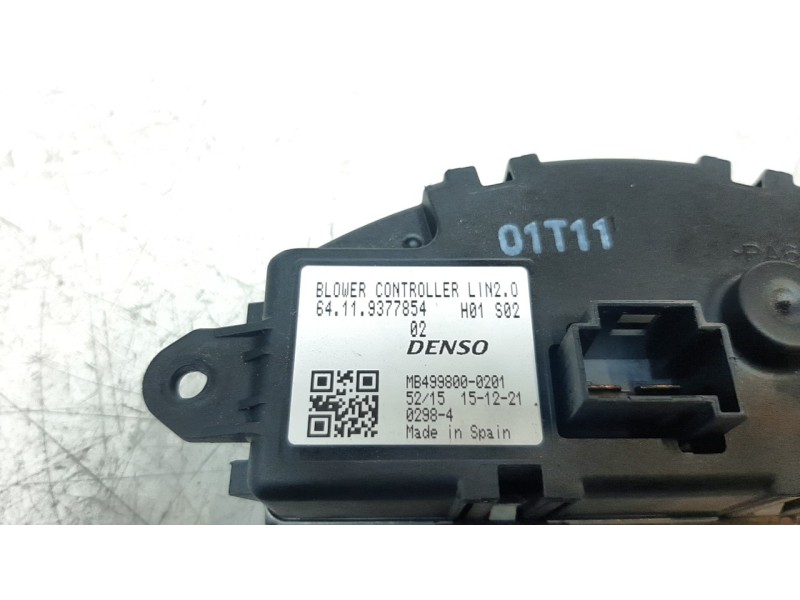 Recambio de resistencia calefaccion para mini mini (f56) 1.5 12v turbodiesel referencia OEM IAM 64119377854  