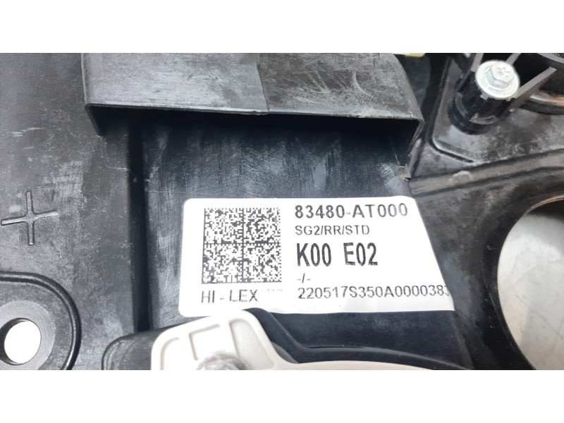 Recambio de elevalunas trasero derecho para kia niro (sg2) hybrid concept referencia OEM IAM 83480AT000  