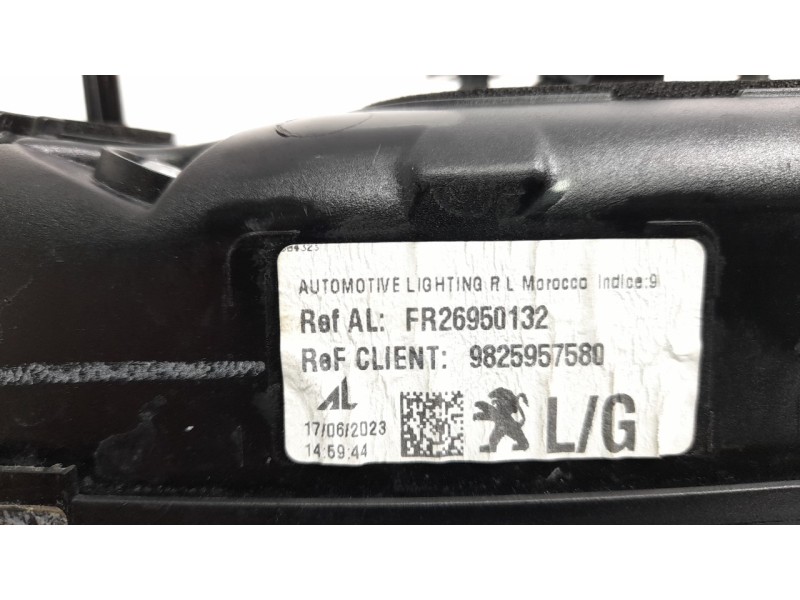 Recambio de piloto trasero izquierdo interior para peugeot 2008 (p1) allure pack referencia OEM IAM 9825957580  