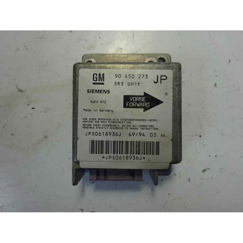 Recambio de centralita airbag para opel astra f berlina 1.6 cat referencia OEM IAM 90450273JP 5WK4072 JPS0618936J