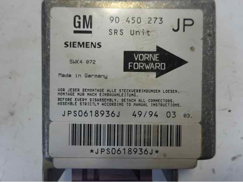 Recambio de centralita airbag para opel astra f berlina 1.6 cat referencia OEM IAM 90450273JP 5WK4072 JPS0618936J