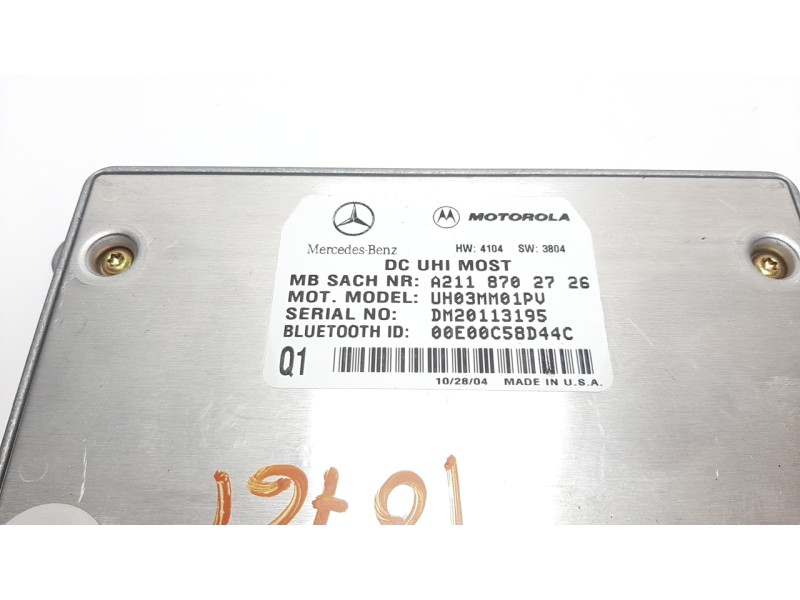 Recambio de modulo electronico para mercedes-benz clase cls (w219) 350 (219.356) referencia OEM IAM A2118702726  