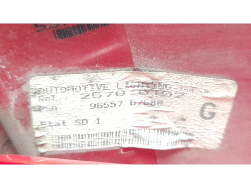 Recambio de piloto trasero izquierdo para peugeot 307 (s1) xt referencia OEM IAM 9655767680 103F17261771 PG4224154