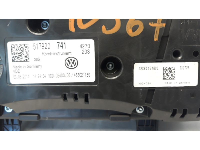 Recambio de cuadro instrumentos para volkswagen golf vii sportsvan 2.0 tdi referencia OEM IAM 517920741  