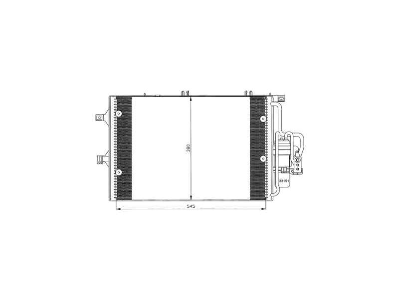 Recambio de condensador / radiador aire acondicionado para opel corsa c club referencia OEM IAM 13114013 35529 
