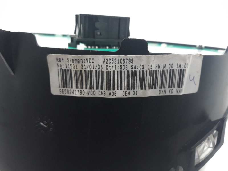 Recambio de cuadro instrumentos para peugeot 1007 dolce referencia OEM IAM 9658241780 A2C53106799 