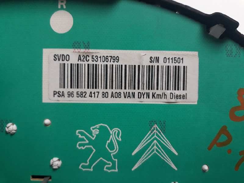 Recambio de cuadro instrumentos para peugeot 1007 dolce referencia OEM IAM 9658241780 A2C53106799 