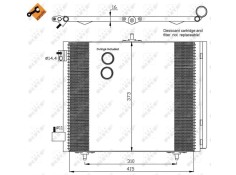 CONDENSADOR / RADIADOR AIRE ACONDICIONADO 9680713180 35405 