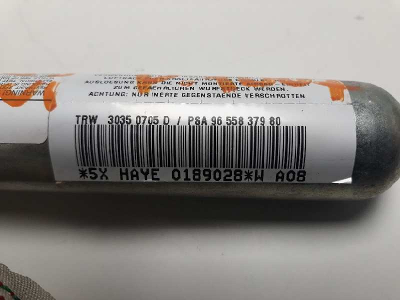 Recambio de airbag cortina delantero izquierdo para peugeot 1007 dolce referencia OEM IAM 9655837980 30350705D 