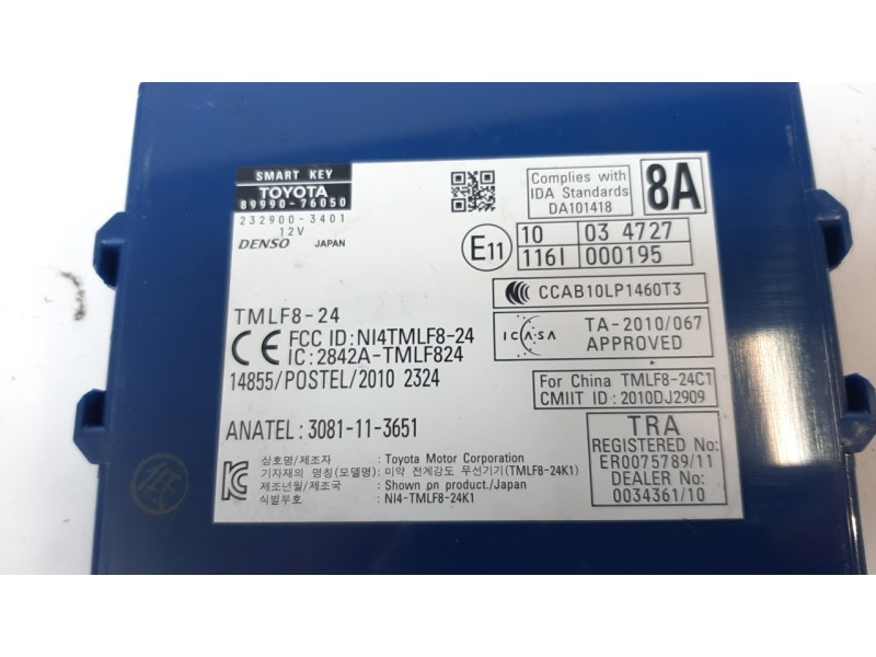 Recambio de modulo electronico para lexus ct 1.8 16v cat (híbrido) referencia OEM IAM 8999076050 2329003401 