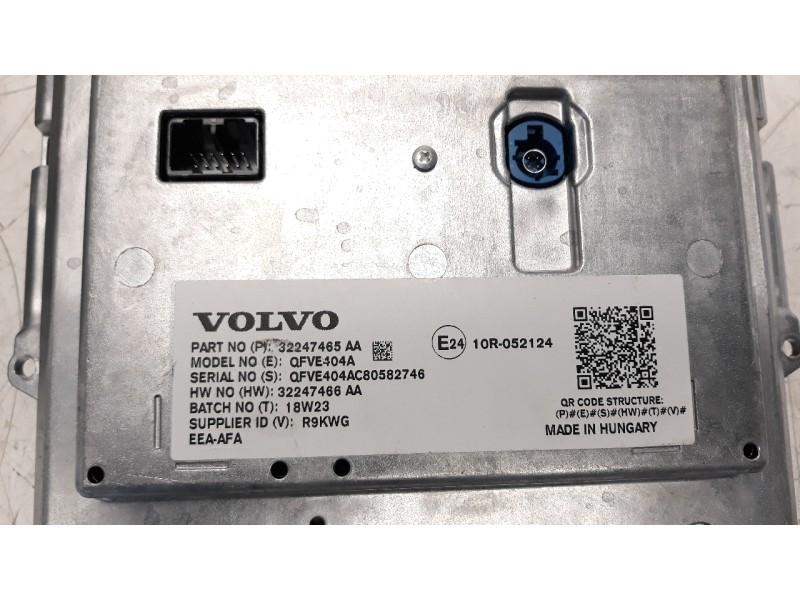 Recambio de sistema navegacion gps para volvo v60 familiar 2.0 diesel cat referencia OEM IAM 32247465AA 36010535 