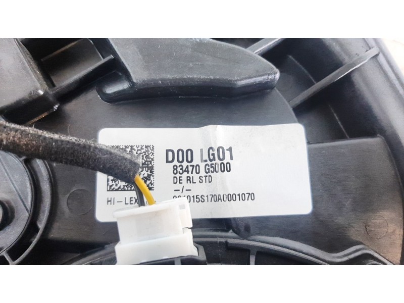 Recambio de elevalunas trasero izquierdo para kia niro referencia OEM IAM 83470G5000  