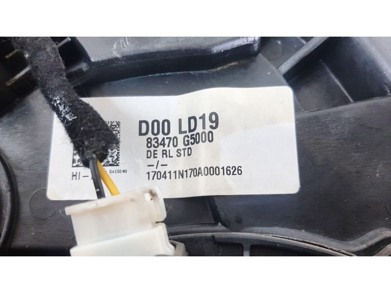 Recambio de elevalunas delantero izquierdo para kia niro referencia OEM IAM 83470G5000  