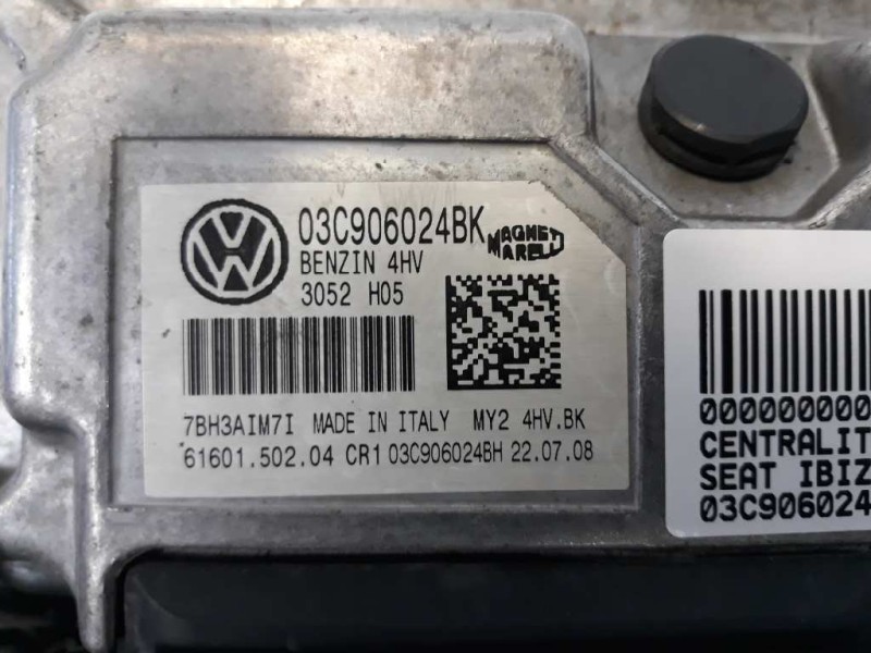 Recambio de centralita motor uce para seat ibiza sc (6j1) stylance / style referencia OEM IAM 03C906024BK 7BH3AIM7I 