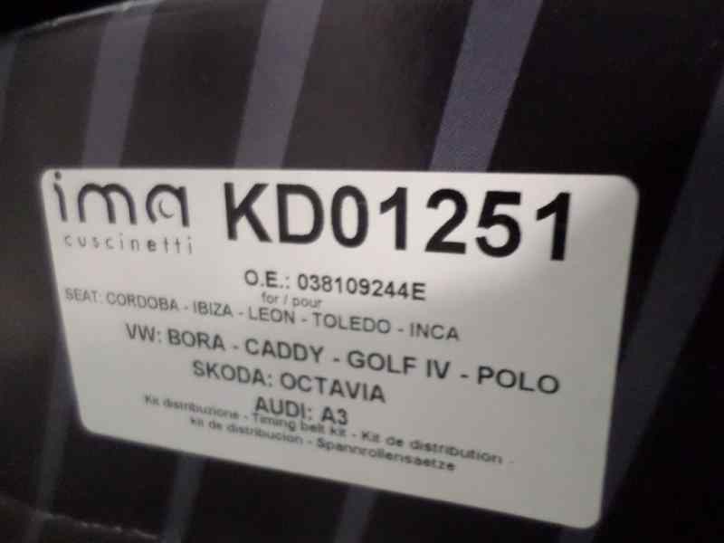Recambio de kit distribucion para seat leon (1m1) 1.9 tdi referencia OEM IAM KD01251 A292116 038198119E