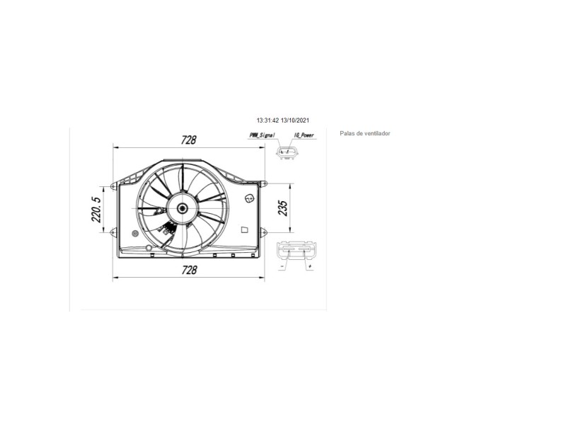 Recambio de electroventilador para honda civic lim.5 (fk) 1.0 vtec cat referencia OEM IAM 190305AAA01 47939 