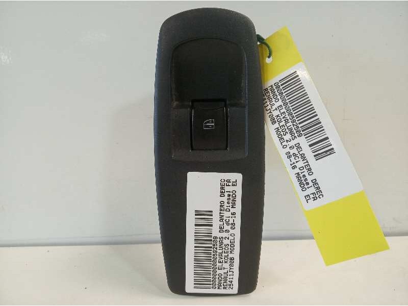 Recambio de mando elevalunas delantero derecho para renault koleos 2.0 dci diesel fap referencia OEM IAM 25411JY00B 2750 