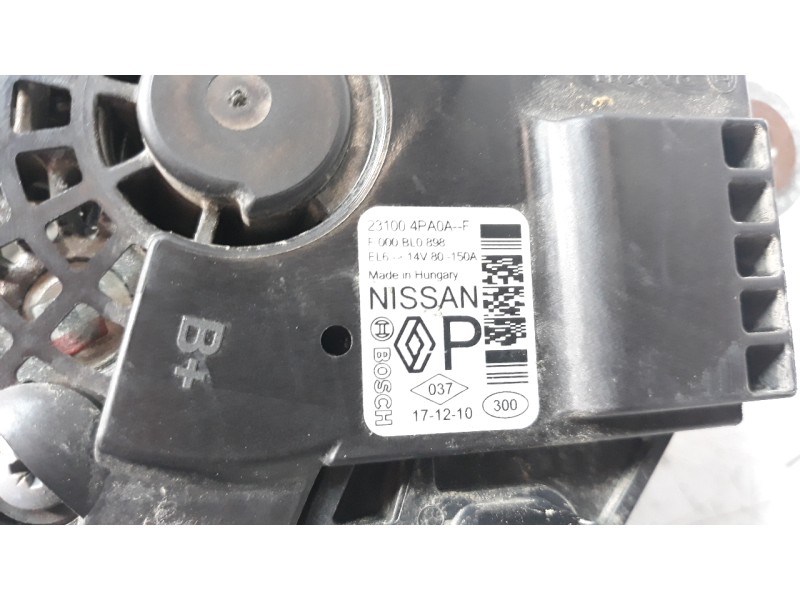 Recambio de alternador para renault kadjar 1.6 tce energy referencia OEM IAM 231004PA0A ALF420001BS 