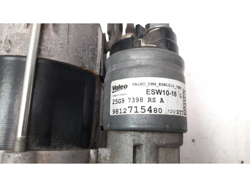 Recambio de motor arranque para opel grandland x 1.2 referencia OEM IAM 9812715480 ARF720351 