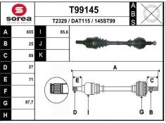 Recambio de transmision delantera izquierda para dacia duster 1.5 dci diesel fap cat referencia OEM IAM 391017275R D1544 T99145 2