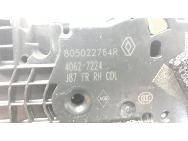 Recambio de cerradura puerta delantera derecha para renault captur 1.5 dci diesel fap referencia OEM IAM 805022764R  