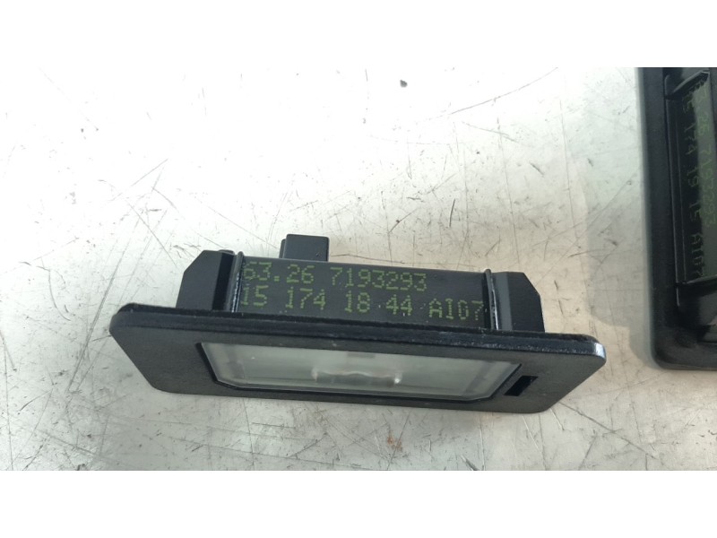 Recambio de piloto matricula para bmw serie 3 lim. (f30) 318d referencia OEM IAM 63267193293 103F06130960 BM0244350