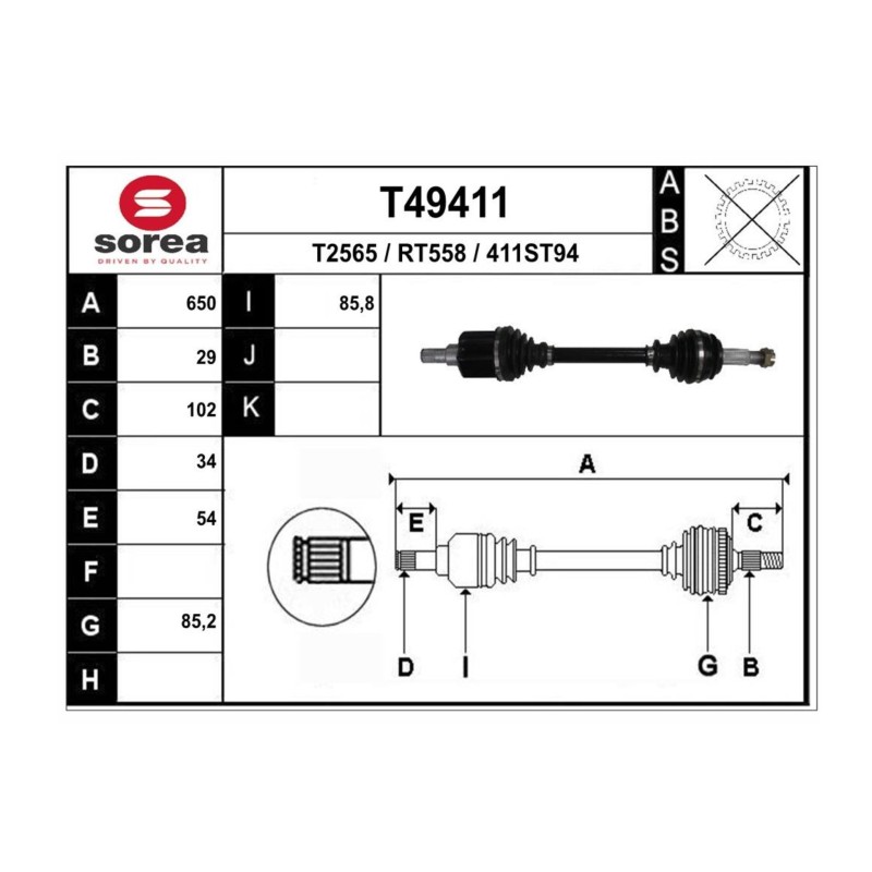 Recambio de transmision delantera izquierda para renault kadjar 1.5 dci diesel fap energy referencia OEM IAM 391011681R  