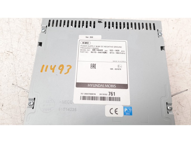 Recambio de sistema audio / radio cd para kia carens ( ) 1.6 gdi cat referencia OEM IAM 96170A46110CA  