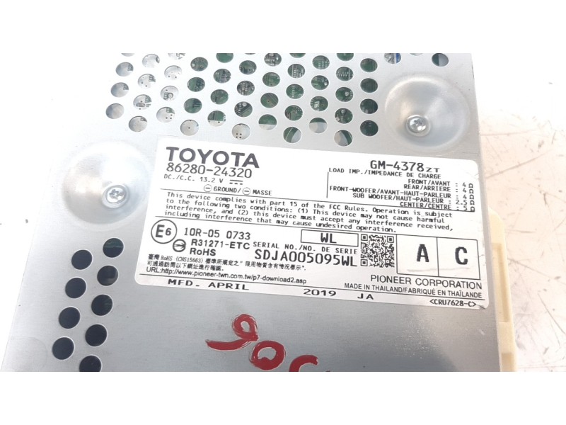 Recambio de modulo electronico para lexus rc referencia OEM IAM 8628024320  
