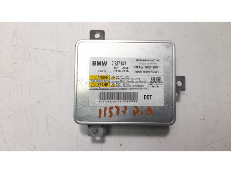 Recambio de centralita faros xenon para bmw serie 3 berlina (e90) 318d referencia OEM IAM W003T20071  