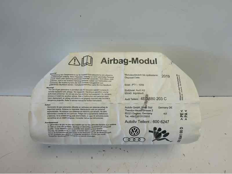 Recambio de airbag delantero derecho para audi a8 (4e2) 4.0 tdi quattro referencia OEM IAM 4E0880203C  