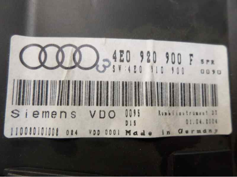 Recambio de cuadro instrumentos para audi a8 (4e2) 4.0 tdi quattro referencia OEM IAM 4E0920900F 110080101008003549 