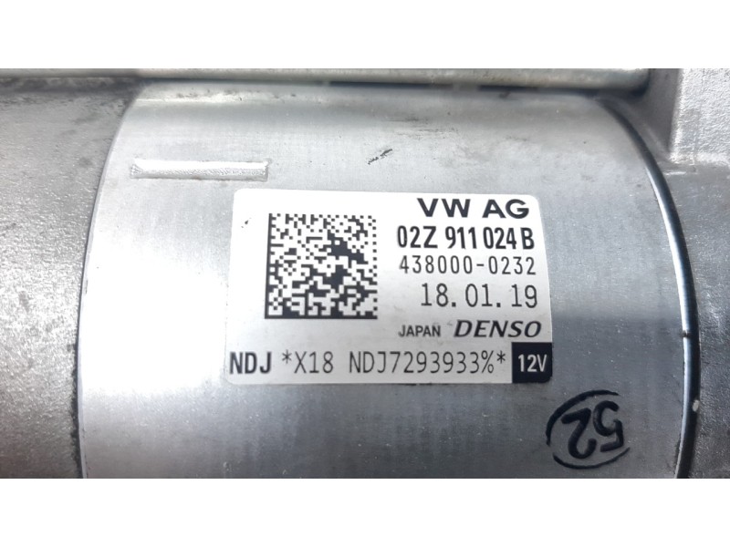 Recambio de motor arranque para volkswagen golf vii lim. (bq1) 1.6 tdi referencia OEM IAM 02Z911024B ARF830401 S50608