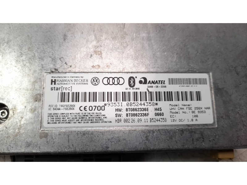 Recambio de modulo electronico para audi q5 (8r) 2.0 16v tfsi referencia OEM IAM 8T0862336E  