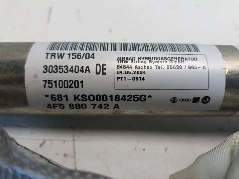 Recambio de airbag cortina delantero derecho para audi a6 berlina (4f2) 3.0 tdi quattro (165kw) referencia OEM IAM 4F5880742A  