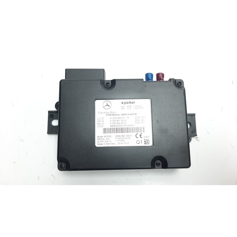 Recambio de modulo electronico para mercedes-benz clase c (w205) lim. c 220 cdi bluetec (205.004) referencia OEM IAM A2059008118