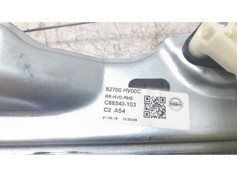 Recambio de elevalunas trasero derecho para nissan qashqai (j11) tekna referencia OEM IAM 80701HV00C 111726 