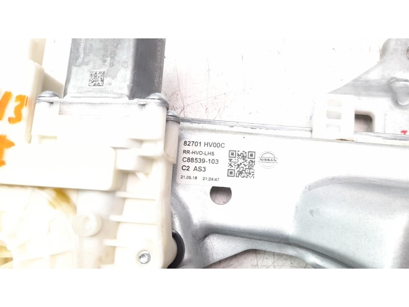 Recambio de elevalunas trasero izquierdo para nissan qashqai (j11) tekna referencia OEM IAM 82701HV00C  115241