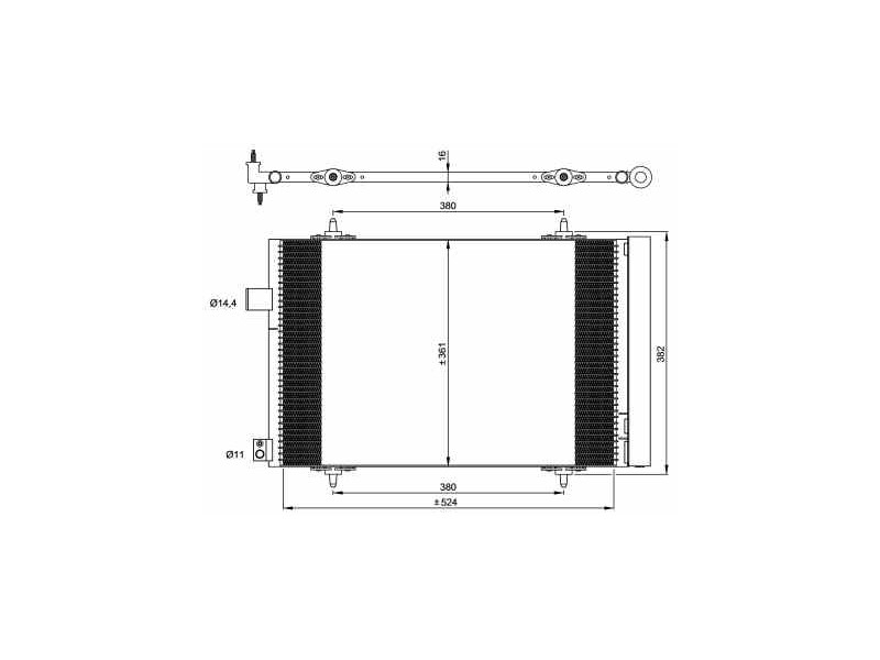 Recambio de condensador / radiador aire acondicionado para peugeot 407 st confort referencia OEM IAM 6455JB 35946 