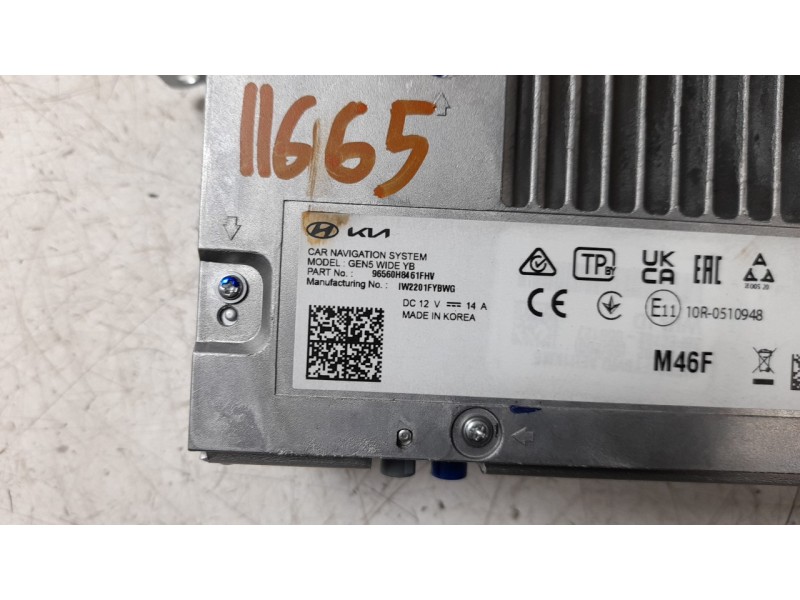 Recambio de sistema navegacion gps para kia stonic (ybcuv) 1.0 tgdi cat referencia OEM IAM 96560H8461FHW  