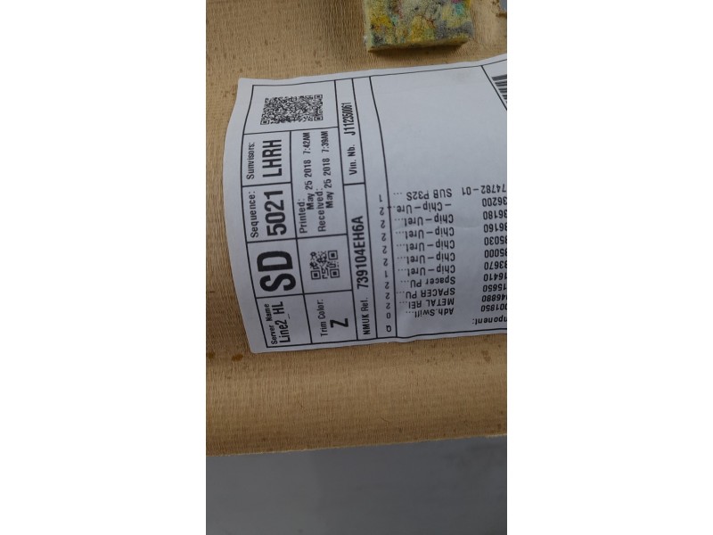 Recambio de techo interior para nissan qashqai (j11) tekna referencia OEM IAM 739104EH6A  