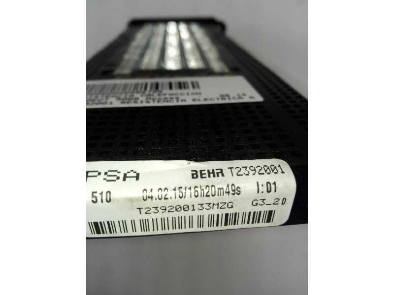 Recambio de resistencia calefaccion para peugeot 5008 access referencia OEM IAM T2392001  