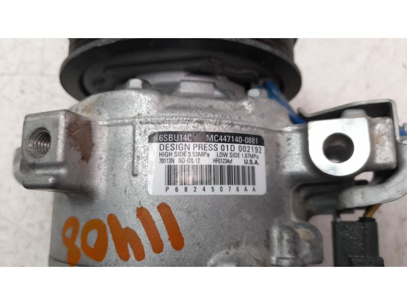 Recambio de compresor aire acondicionado para jeep compass ii business 4x2 referencia OEM IAM 68354568AA  CAF870047